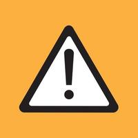 Yellow triangular other dangers warning sign vector