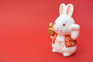 Symbol of the Chinese New Year of the rabbit. Happy New Year. Happy New Year Chinese Rabbit 2023 photo