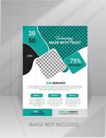 Modern technology flyer made with trust poster template vector