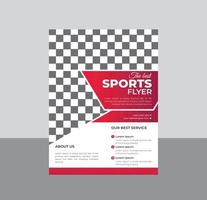 Sports, game competition flyer, poster template vector