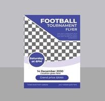 Sports Football Tournament Competition Flyer, Training Poster template vector