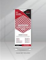 Home Sale Real Estate Roll up Banner standee template design vector