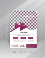 Modern technology flyer made with trust poster template vector