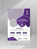 Modern technology flyer made with trust poster template vector