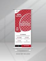 plantilla de standee de banner enrollable moderno corporativo vector