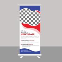 Modern medical Flyer design template and Healthcare Poster vector