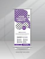 Modern Medical Health care roll up banner template vector