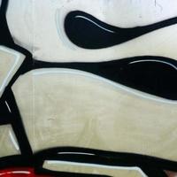 Street art. Abstract background image of a fragment of a colored graffiti painting in chrome and red tones photo