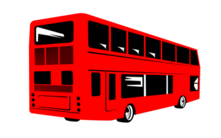double decker coach bus png