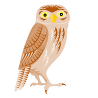 hibou rétro isolé png