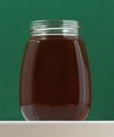 Isolated honey jar photo