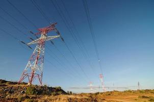 View of electric poles photo