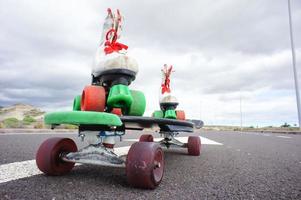 Skates on the road photo