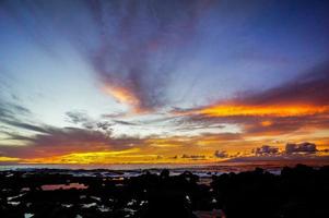 vista del cielo con nubes foto