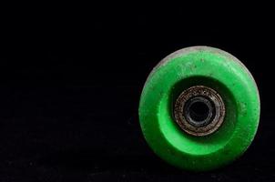 Isolated skateboard wheel photo