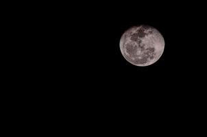 hermosa vista de la luna foto