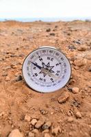 Isolated analog compass photo