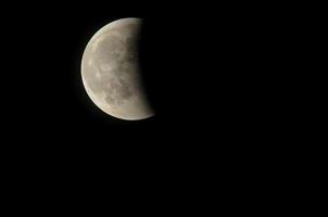 hermosa vista de la luna foto