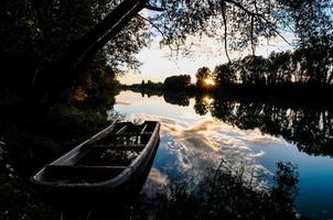 View of boats on the water photo