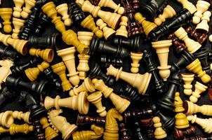 Chess pieces background photo