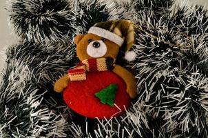 Christmas bear ornament photo