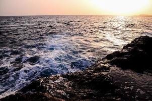 Rocks by the ocean photo