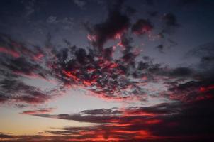 Sky over the sunset photo