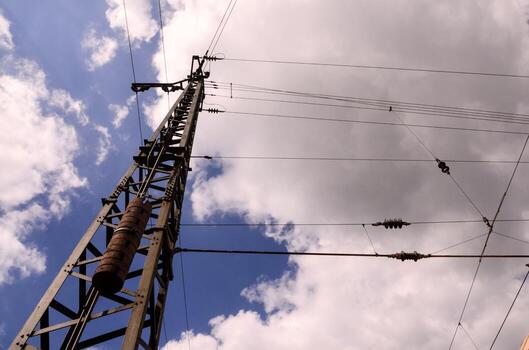 Electric pole view photo