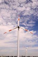 Wind turbine view photo