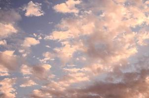 Sky with clouds close-up photo