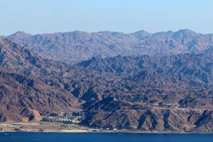 Jordan on the opposite side of the Red Sea. photo