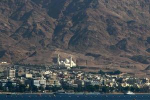 Jordan on the opposite side of the Red Sea. photo