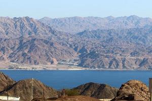 Jordan on the opposite side of the Red Sea. photo