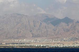 Jordan on the opposite side of the Red Sea. photo