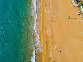 increíble foto aérea de mar y playa