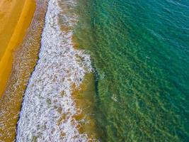 increíble foto aérea de mar y playa