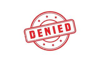 DENIED stamp rubber with grunge style on white background vector