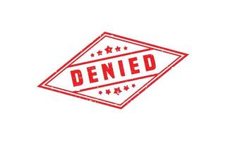 DENIED stamp rubber with grunge style on white background vector