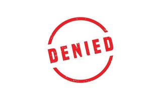 DENIED stamp rubber with grunge style on white background vector