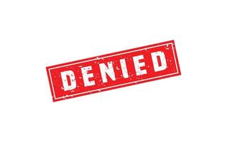 DENIED stamp rubber with grunge style on white background vector