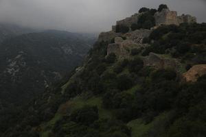 fortaleza de nimrod en los altos del golán foto