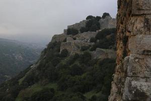 fortaleza de nimrod en los altos del golán foto