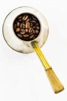 granos de café configurados foto