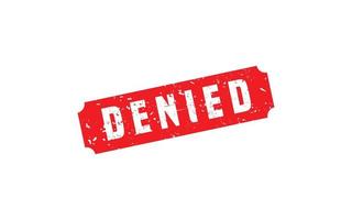 DENIED stamp rubber with grunge style on white background vector