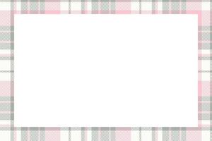 Vintage frame vector. Scottish border pattern retro style. Tartan plaid ornament. vector