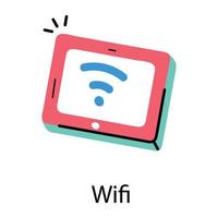 Trendy Wifi Concepts vector