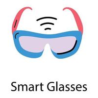 Trendy Smart Glasses vector