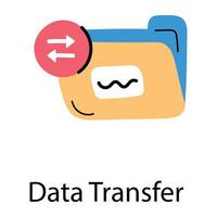 Trendy Data Transfer vector