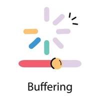 Trendy Buffering Concepts vector