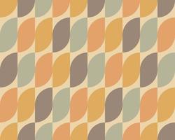 Vintage mid century geometric wallpaper pattern background vector